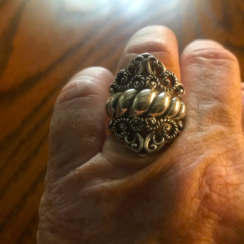 Carolyn Pollack 5 in 1 silver Sz 8 ring